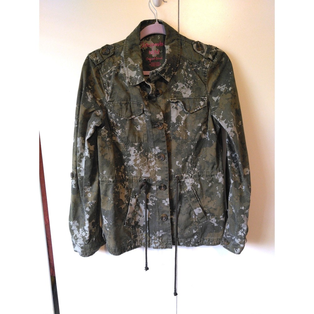 Aeropostale Women's Lightweight Camo Jacket Size M Gorpcore Camping Utility